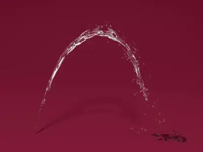 Fountain Splash 3D model