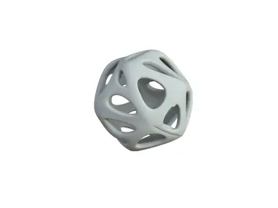 SciFi Cube Object No 18369 Low Poly Shape Texture