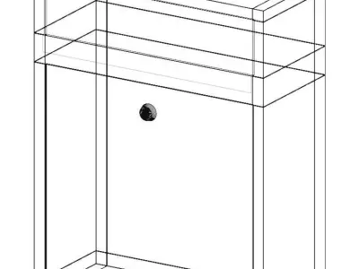 Yellow Mailbox 3D model
