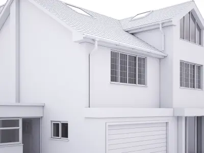 British House Garden Way 3D model