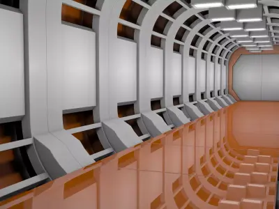 Sci Fi Corridor 3D model