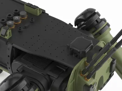  Ghost Robotics Vision 60 Robot Tactical Quadruped Green Black Simplified 