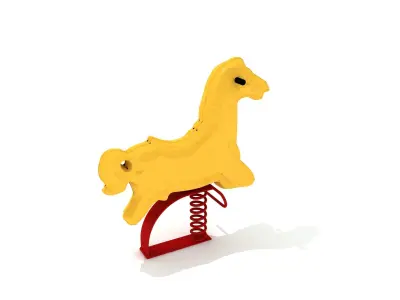 Kids Game Play Equipment 022 Rocking Horse 3D model