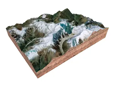 Himalchuli Mountain Nepal 3D model