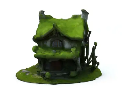 Fantasy Forest House 3 Low-poly 3D model