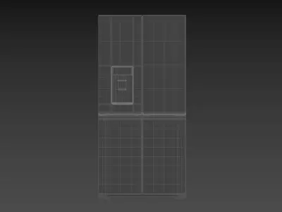 Whirlpool WQ70902TBX 592L French Door Fridge 3D model