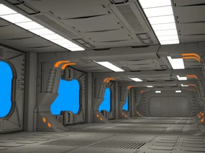 Sci Fi Corridor  3D model