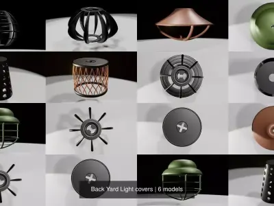 Back Yard Light covers 3D Model Pack