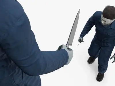  Michael Myers Horror Character with Knife 