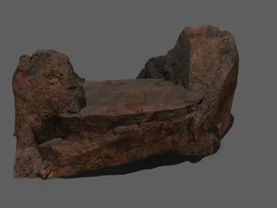 Stone Staircase Low-poly 3D model purchase