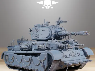 GrimGuard Heavy Tank Corrupted Conversion Kit 3D print model