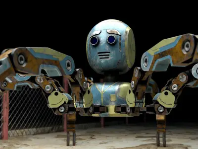 Mecha Robot Creature 3D model