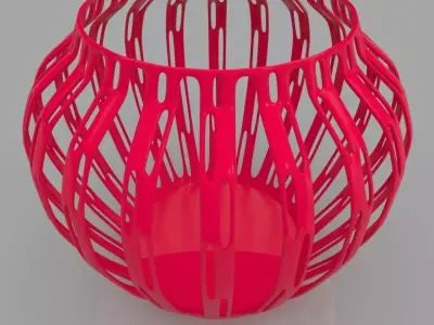 Perforated Vase Geometric Shape 3D Print Model 3D print model