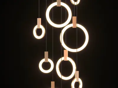 Hanging Ring Light 3D model