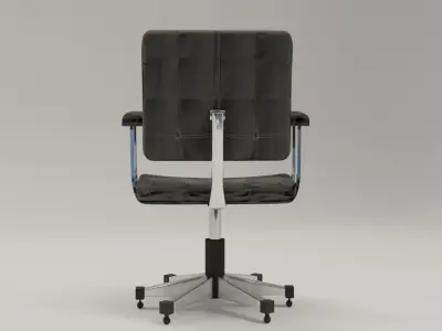 Highly Realistic Office Chair Low-poly 3D model