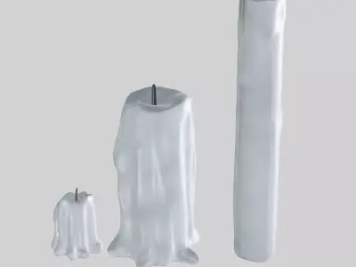 Scary Candle 3D model