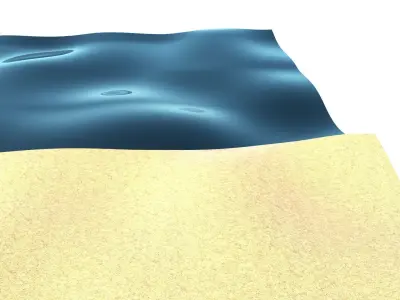 Beach 3D model