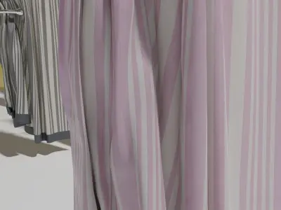 Multi-Colored Curtains Pack 3D model