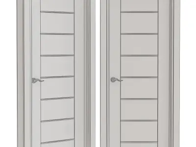 Gold Wenge Belldinni Modern Interior Door 3d model Low-poly 3D model