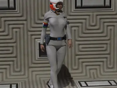 XXV Starfighter Pilot for La Femme 2 for Poser 3D model