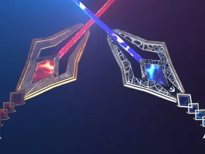 Fantasy Lightsaber 3D model