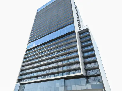 Apartment Building 01 Low-poly 3D model