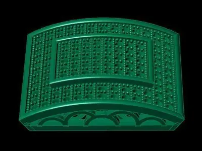 cufflinks ornate ceiling light 3D print model