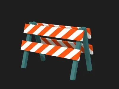 Traffic Signals pack Low-poly 3D model