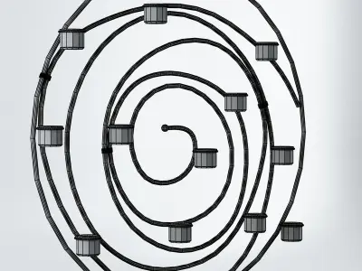 Ornamental Candleholder 3D model