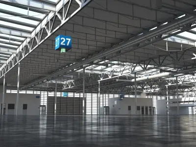  Exhibition Hall 3D model