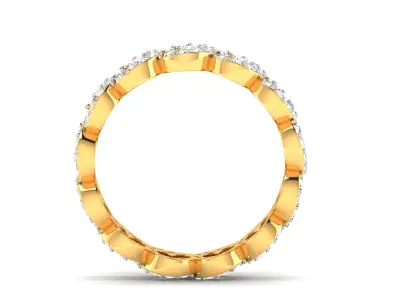 Solitaire Engagement Wedding Ring 3D print model 12