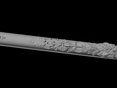 leg High quality 3d models for processing on a cnc machine 3D model 30