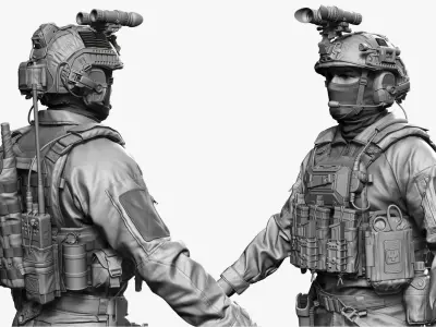  Military Special Force Soldier Zbrush 