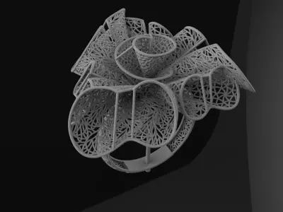 42 NEW FLOWER RINGS  Luxury HIGHT QUALITY JEWELRY ring  3D print model
