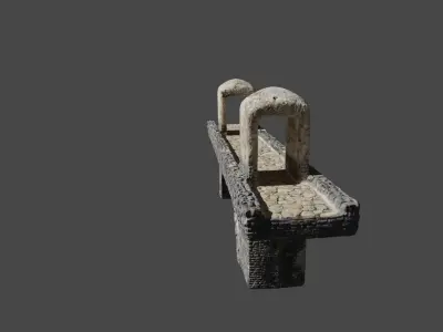Medieval Bridge Free 3D model