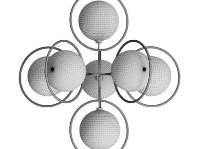 Hanging chandelier Alfa 3D model
