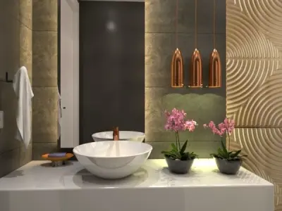 moderne small bathroom 3D model