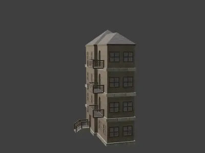 House Model 10 Low-poly 3D model
