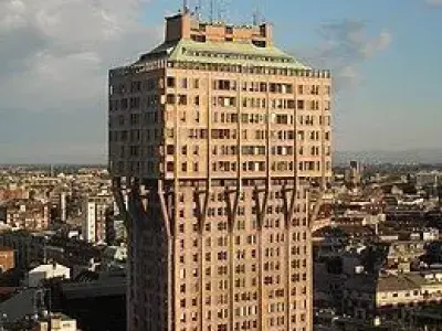 The Torre Velasca - Milan architectural building 3D print model