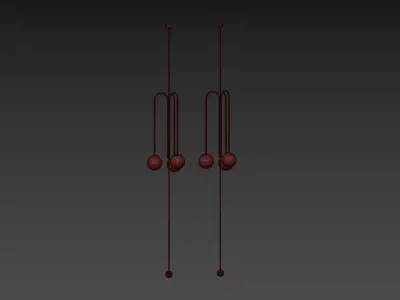 Pistil Chandelier by Michael Anastassiades 3D model