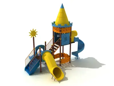 3d Metal Polythene Playpen 053 3D model