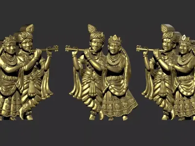 Radhe krishna  3D print model