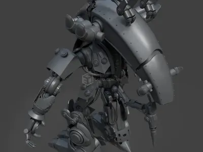 Fizza Robo Model- Highpoly 3D model