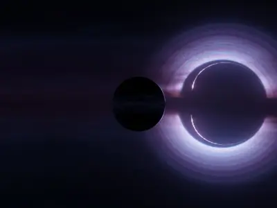 Space blackhole and nebula HDRI Sci-fi 3D Model Collection Low-poly 3D model