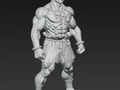 Dhalsim from Street Fighter 3D print model
