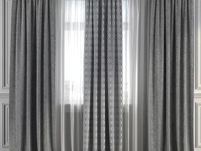 Curtain Set 282 3D model
