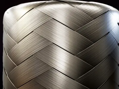 Steel Braid Hose customizable PBR material texture Texture