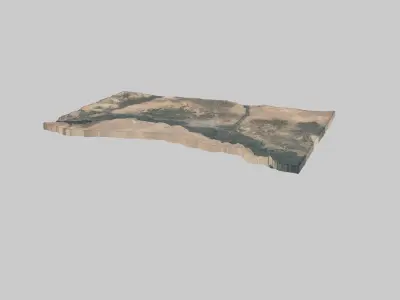 Al-Rakka City Low-poly 3D model