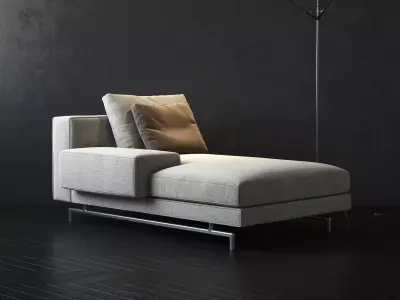 Sherman Chaise Longue 3D model