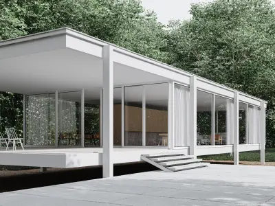 Modern Minimalist  House 3D model